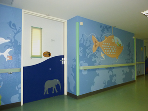 ANDAMIA protection murale porte service pediatrique